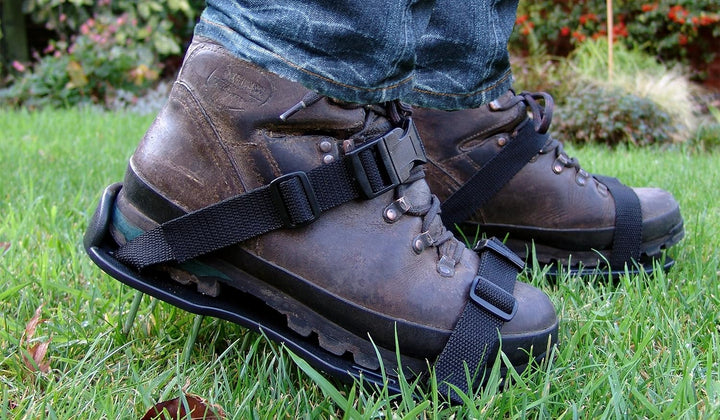 Greenkey Grasrechen für Rasen, belüftend Sandalen
