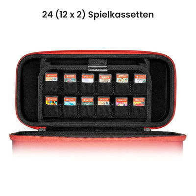 tomtoc Tasche Case für Nintendo Switch / Switch OLED Modell, Hard Tragetasche für Switch Konsole, 24