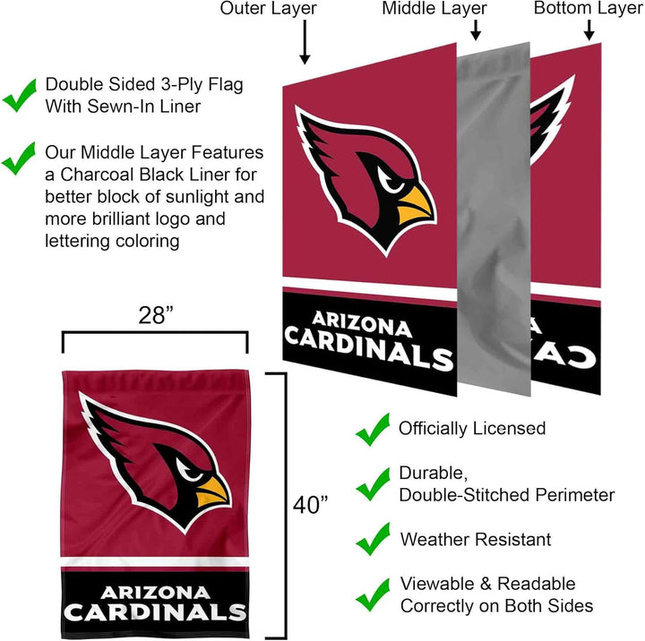 Arizona Cardinals Zwei-seitige House Flagge