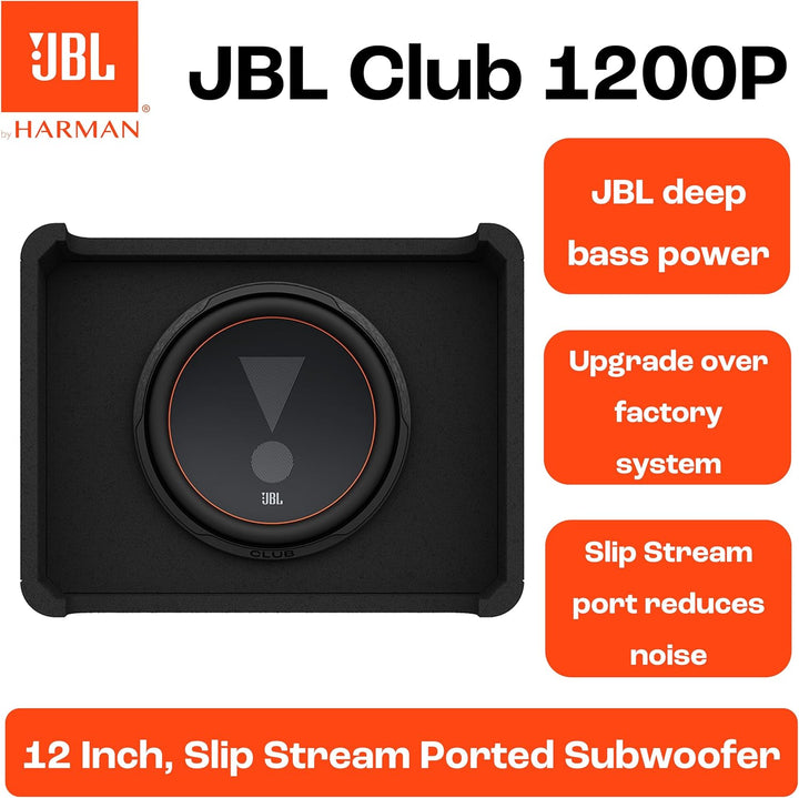 JBL Club 1200P Passive Subwoofer Auto – Enorm Kraftvolle Bass Box – Passiver Gehäuse Subwoofer fürs