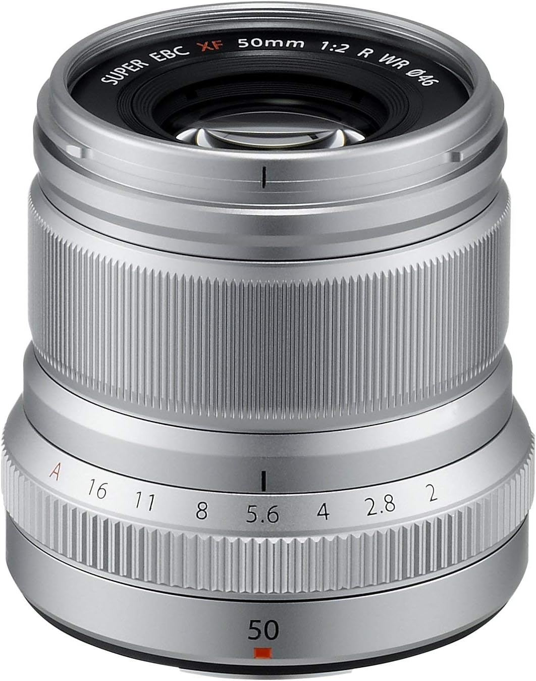 Fujifilm FUJINON XF50mm F2 R WR Objektiv silber silber Single, silber Single