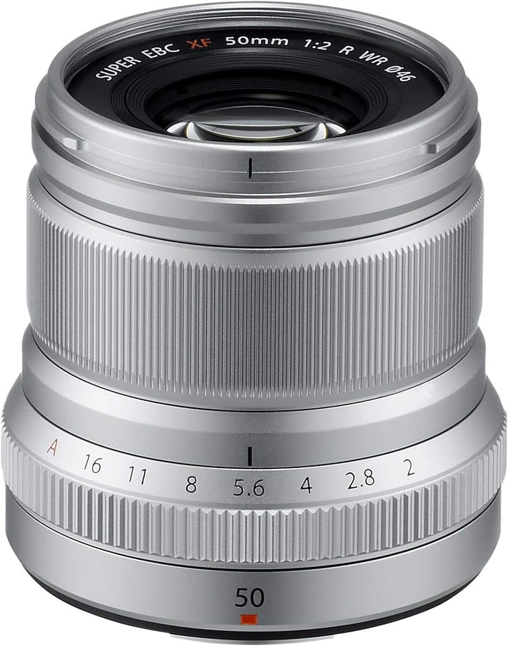 Fujifilm FUJINON XF50mm F2 R WR Objektiv silber silber Single, silber Single