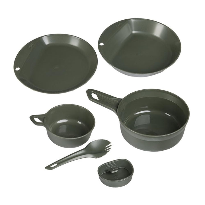 Copytec Camping ESS-Geschirr Oliv Explorer WILDO Set Bushcraft Festival Becher #43348