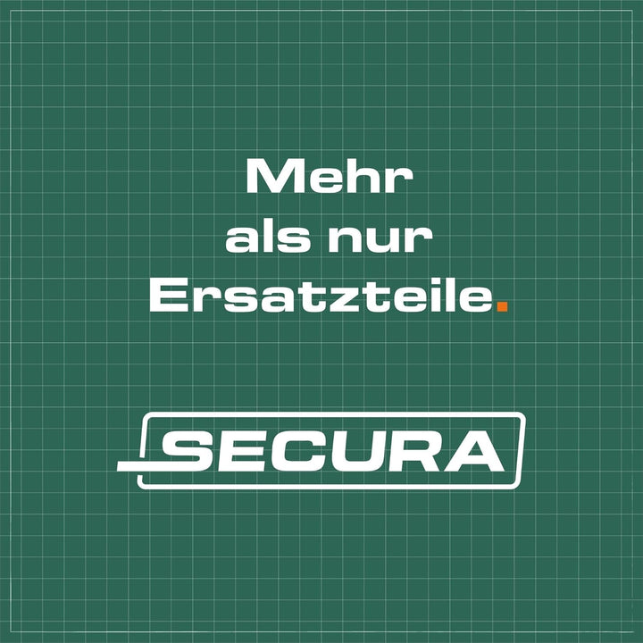 SECURA Vertikutiermesser für Rasenmäher 40 cm Komplettset | Entmooser Kraftharke für Rasenmäher Benz