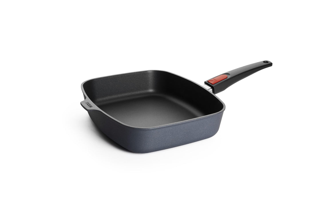 Woll Diamond Lite Gusspfanne, viereckig, Induktiv -, 30 x 26 cm, 7 cm hoch, mit abnehmbarem Stiel -
