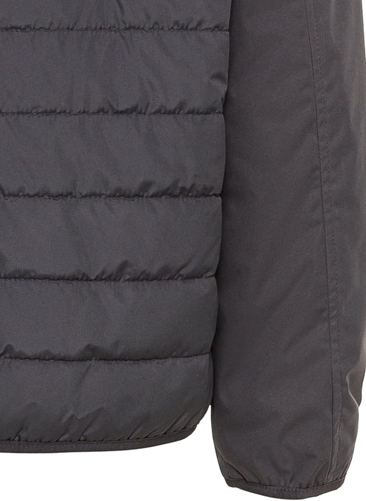 camel active Herren Hybrid-Blouson mit Kapuze 66 Grau, 66 Grau