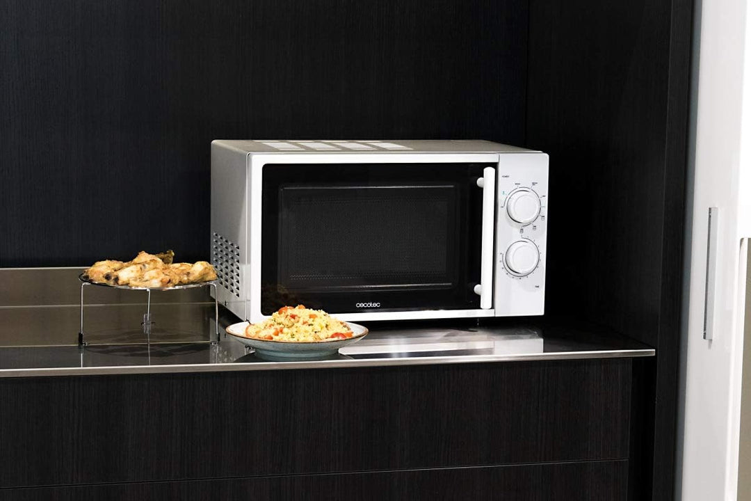 Cecotec Mikrowelle PrClean3110, mit Grill, 20 Liter Kapazität, 700 W, Grill 800 W, 6 Stufen, 30 Minu
