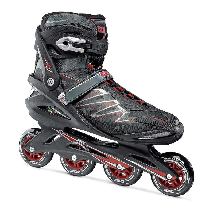 Roces Herren Inline-skates Big Zyx 52 schwarz (black/Crimson red), 52 schwarz (black/Crimson red)