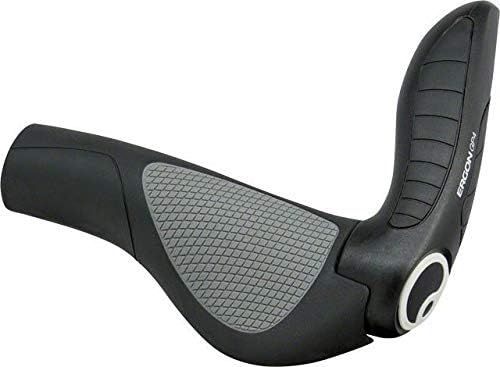 Ergon GP4-L Fahrradgriff, Black, L Single, Single