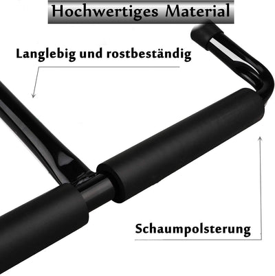 Garage Schwerlasthaken Gummiert Deckenmontag, 2er Set Autoreifen Deckenhaken Schwarz Stahl Doppelt S