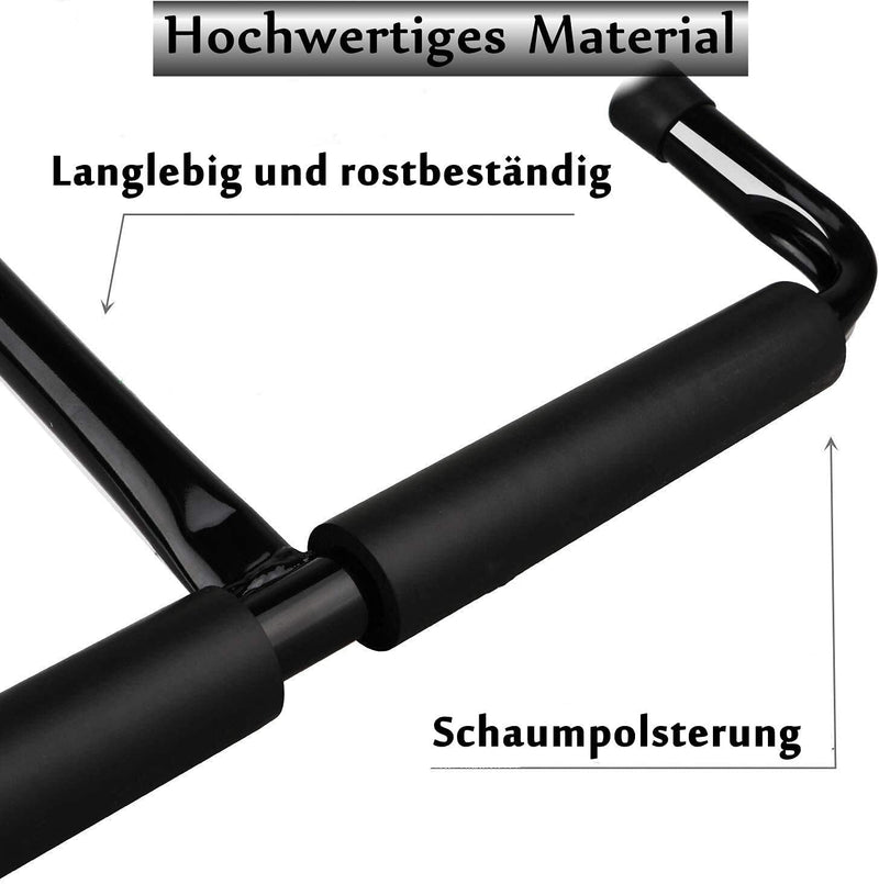 Garage Schwerlasthaken Gummiert Deckenmontag, 2er Set Autoreifen Deckenhaken Schwarz Stahl Doppelt S