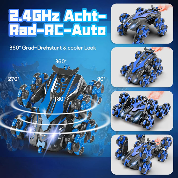 Ferngesteuertes Auto ab 4 5 6 8 10 Jahre, RC Auto mit Fernbedienung, RC Drift Car im Massstab 1:16 m