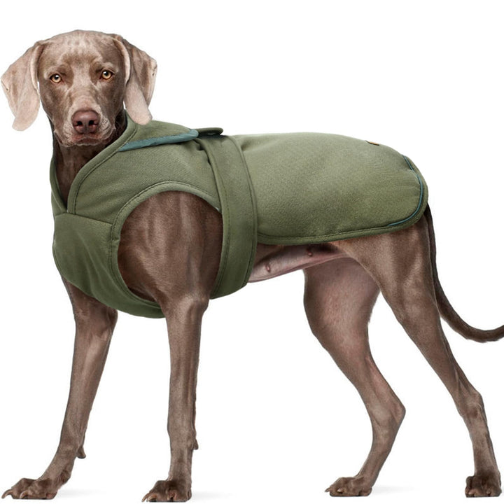 Kuoser Leinwand Haustier Hund Wintermantel, Reflektierende Warme Fleecejacke für Kleine Mittelgrosse
