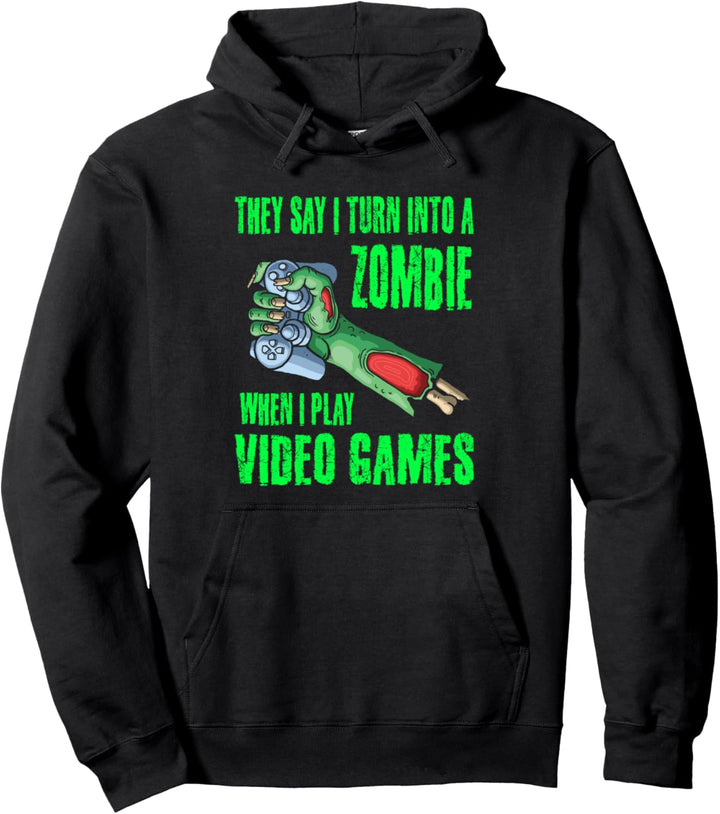 Lustiger Gamer Zocker Zombie Halloween Jungen Teenager Jungs Pullover Hoodie