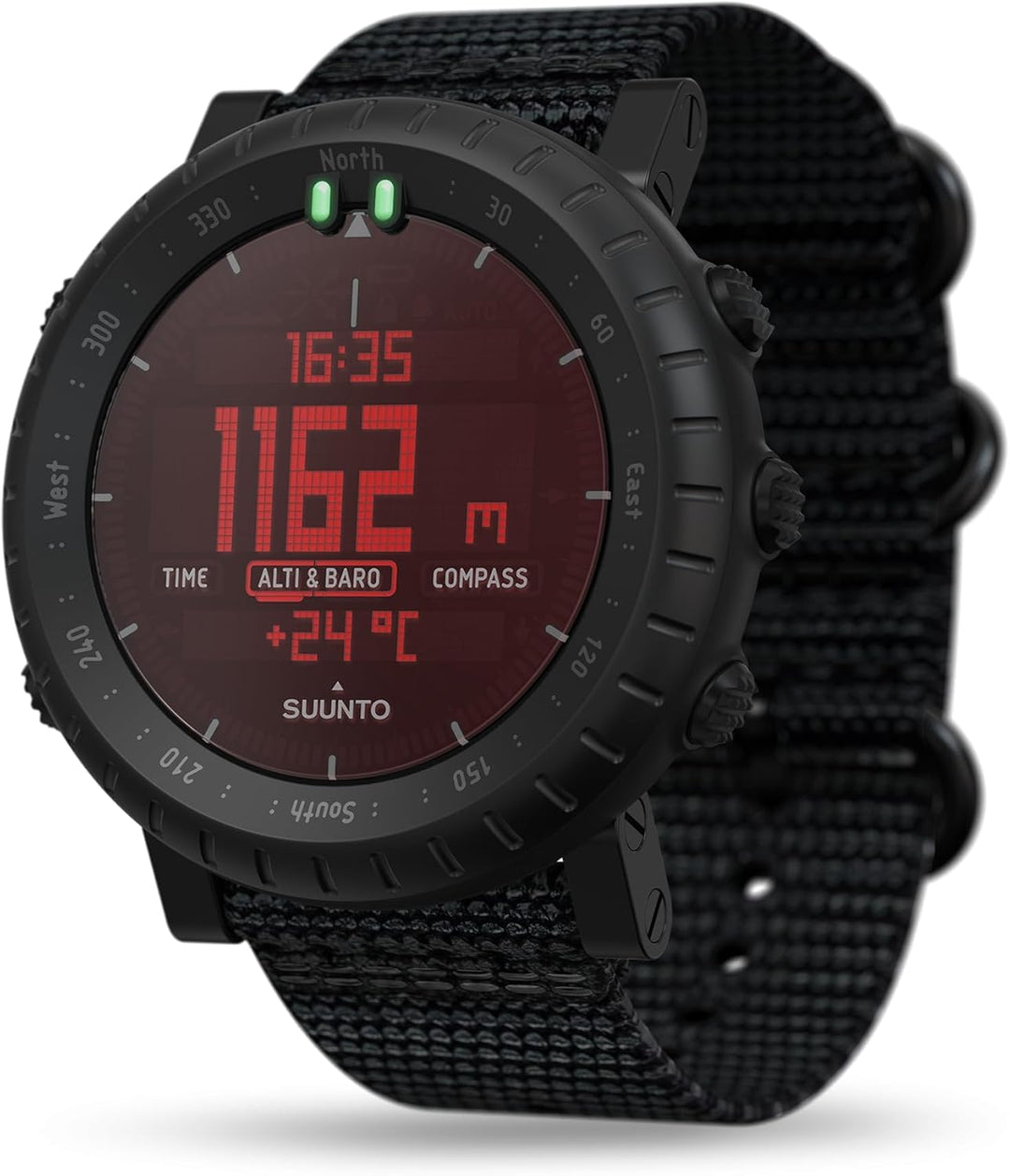 Suunto Core Alpha Stealth Outdoor-Uhr mit Höhenmesser, Barometer und Kompass, Stealth