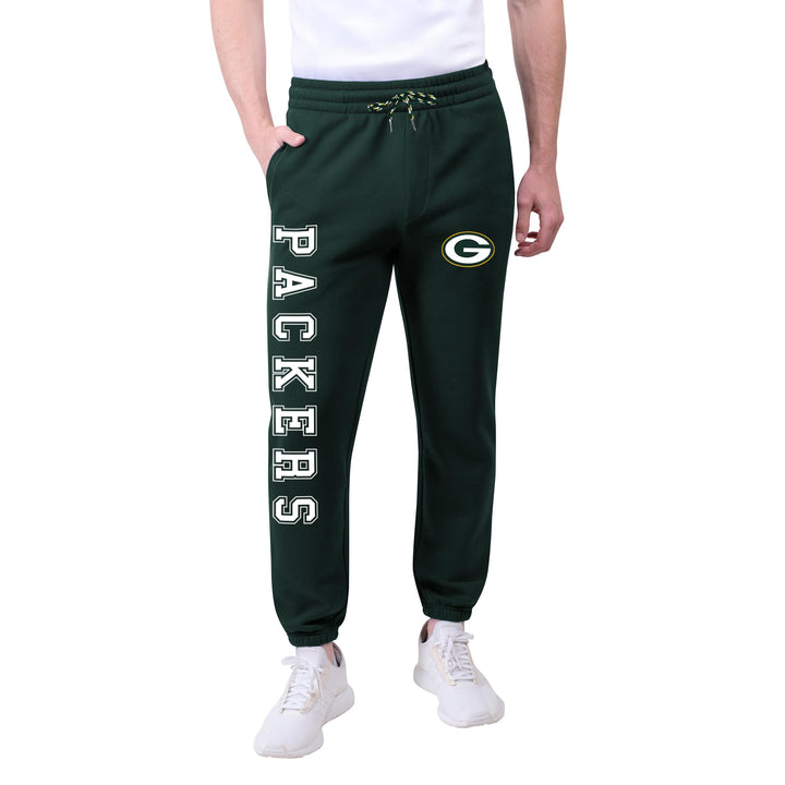 NFL Herren Jogger Pants ACTIVE Basic Fleece Sweatpants, Team Logo Dark Green Bay Packers L, Green Ba