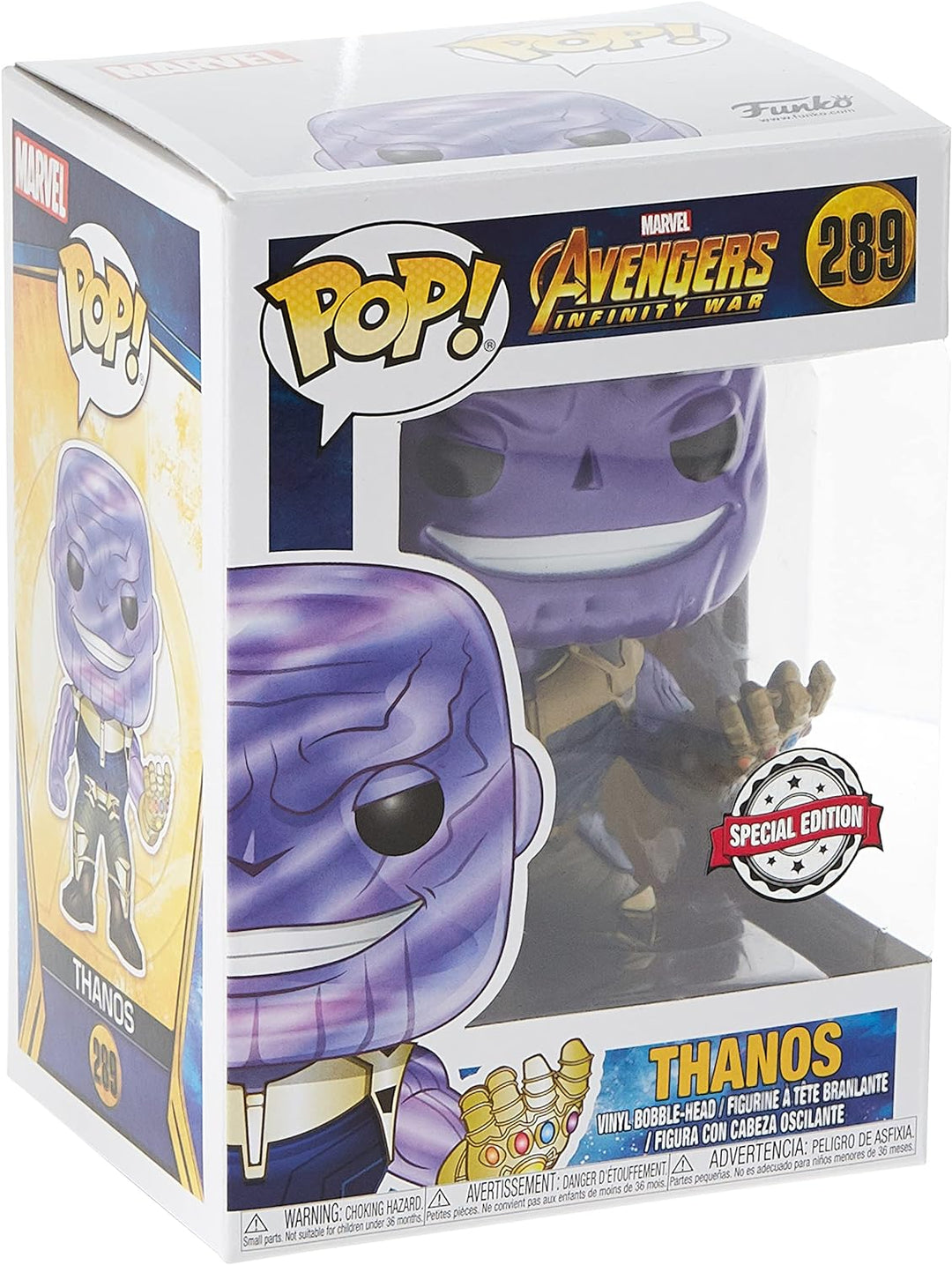 Marvel - Boxed T-Shirt POP + POP - Infinity War Thanos (S)