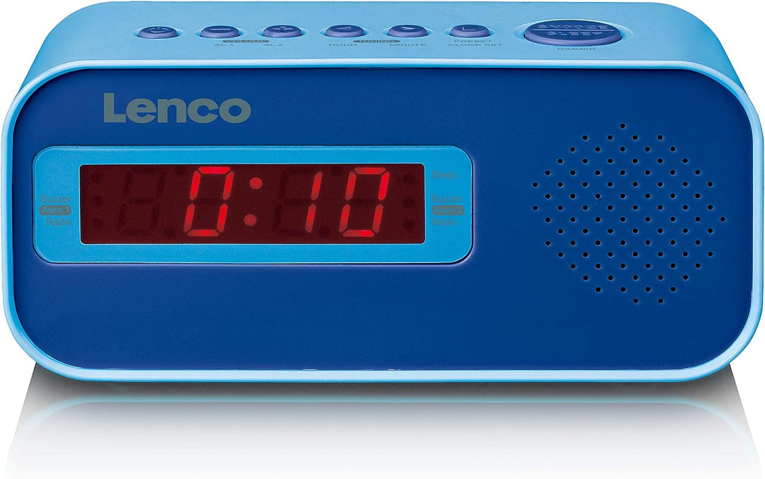 Lenco Kinderwecker Cr-205 - Zwei Stunden Aufwachen - Ukw-PLL-Radio - Schlummerfunktion - Dimmer - Au