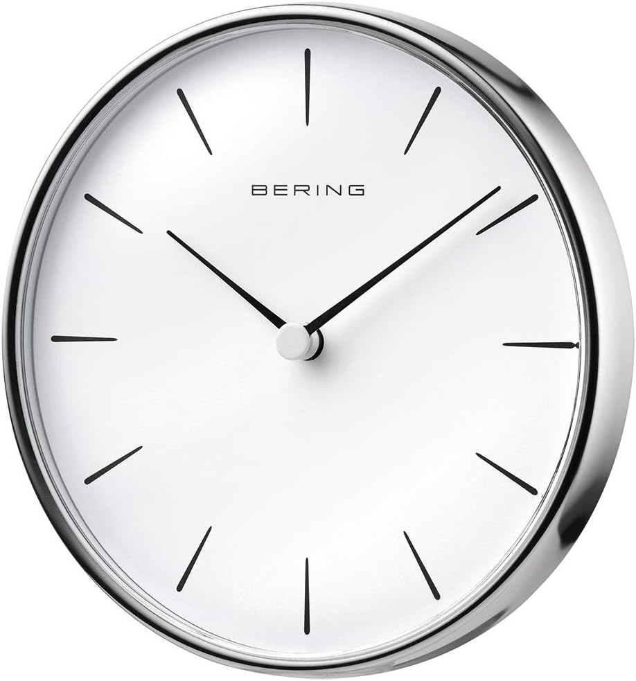 BERING Damen und Herren Wallclock Quarz Movement - Home Decor Collection mit Kunststoff Glas 90162-0