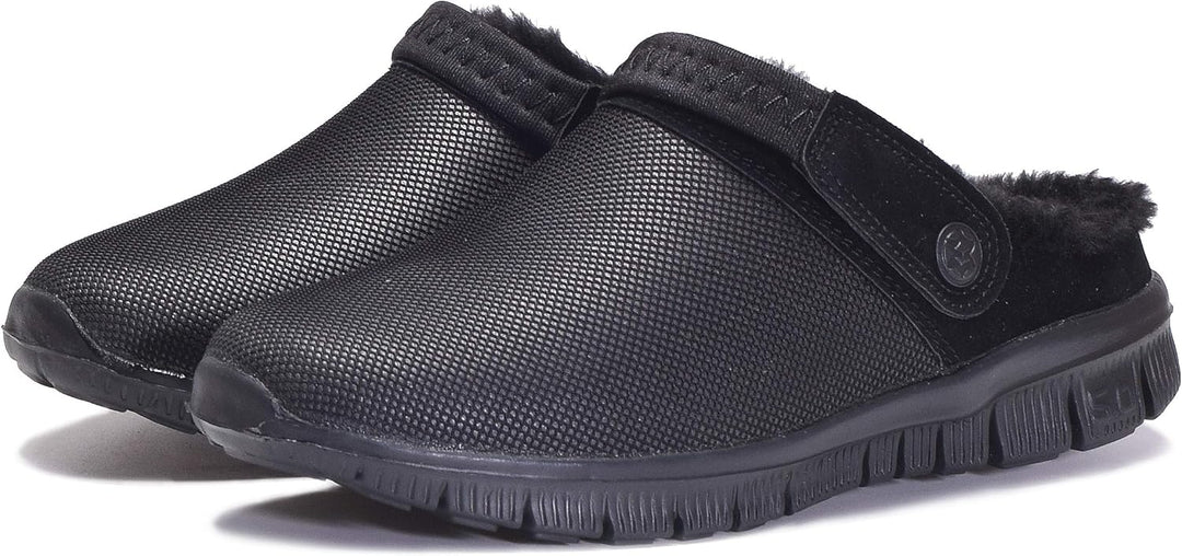 Eagsouni Clogs Hausschuhe Herren Damen Winter Gartenschuhe Haus Pantoffeln Warme Plüsch Gefüttert Ga