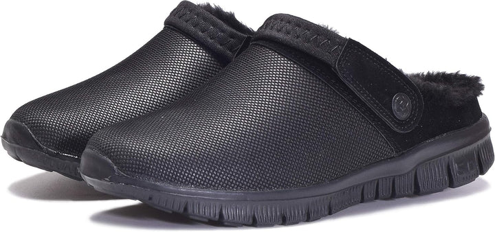 Eagsouni Clogs Hausschuhe Herren Damen Winter Gartenschuhe Haus Pantoffeln Warme Plüsch Gefüttert Ga