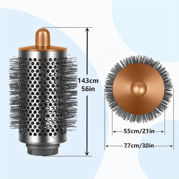 Grosse Runde Volumenbürste für Dyson Airwrap HS01/HS05/HS08, für schlaffes flaches Haar, mit langen