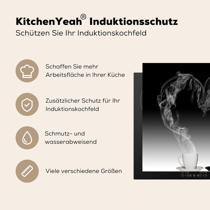 KitchenYeah© Herdabdeckplatte Einteilig Ceranfeld Abdeckplatte Küche Deko Ceranfeldabdeckung Herdabd