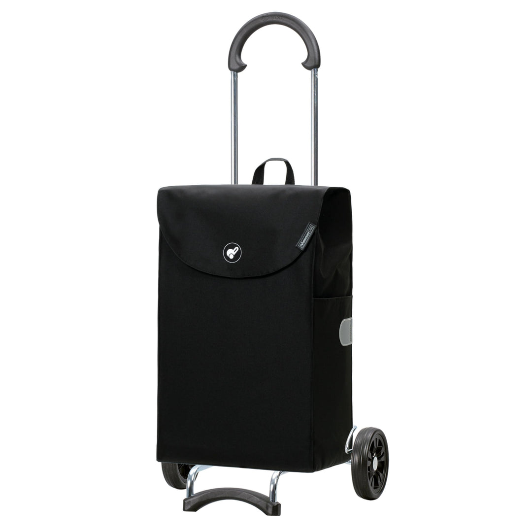 ANDERSEN Einkaufstrolley - Scala Shopper Walker schwarz 44 L Einkaufsroller, nachhaltig, Reflektor,
