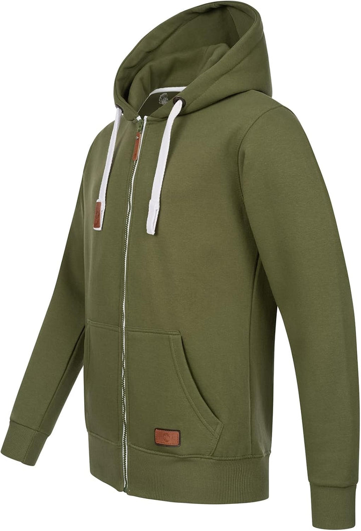 Rock Creek Herren Kapuzenpullover Jacke H-341 S Dunkelgrün, S Dunkelgrün