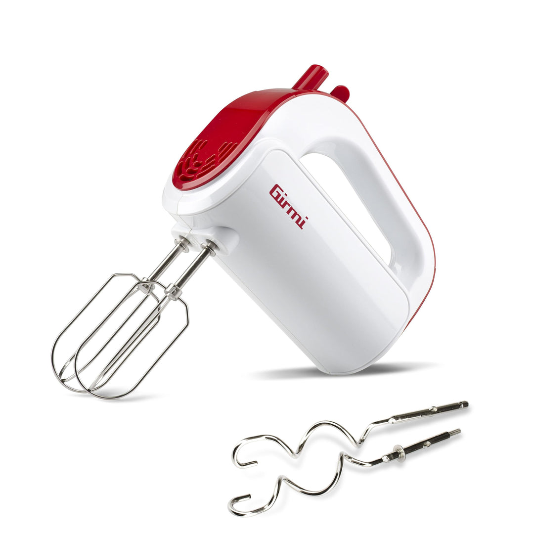 Girmi SB02 Elektrorührer, 170 W, 5 Geschwindigkeiten + Turbo, Weiss/Rot Weiss / Rot, Weiss / Rot