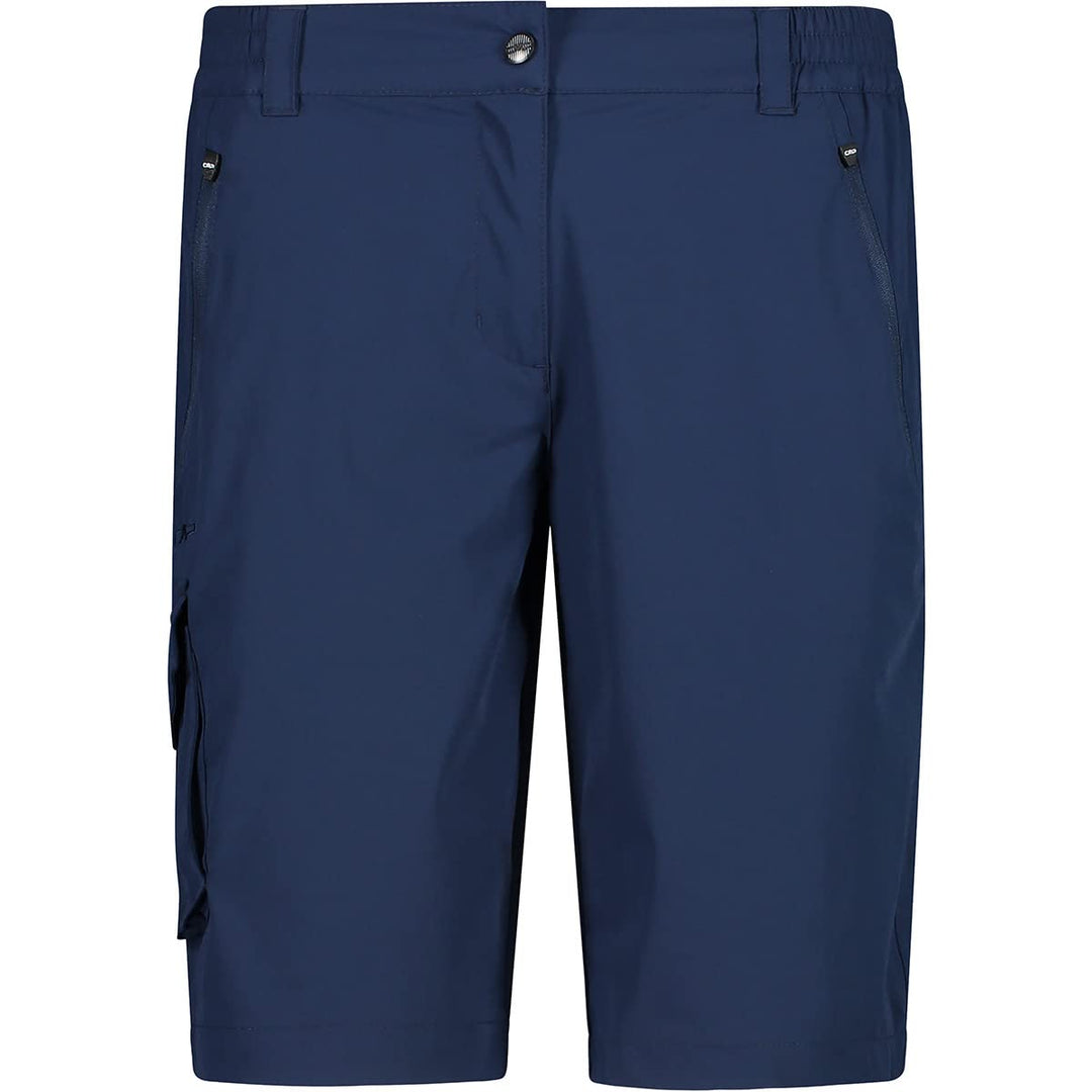 CMP Damen Bermuda Shorts Extrem Dehnbare Bermudashorts für Damen, Blau