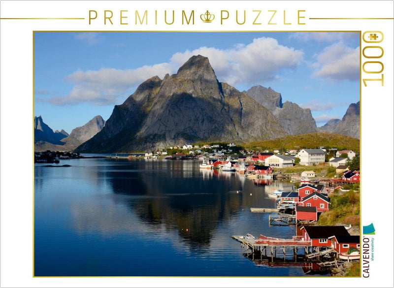 CALVENDO Puzzle Reine/ Moskenesøya 1000 Teile Lege-Grösse 64 x 48 cm Foto-Puzzle Bild von GUGIGEI, 1