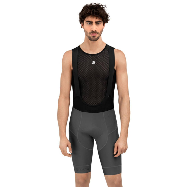 SIROKO - Radsport Trägerhose Grau/Schwarz XS, Grau/Schwarz XS