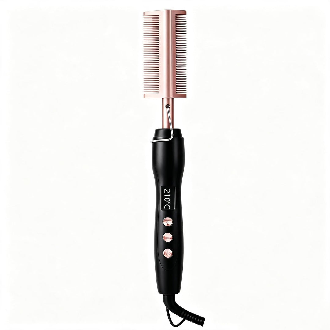 Glättbürste Kamm, Hot Comb Elektrischer Heisskamm für Afro Haare&amp;Perücken