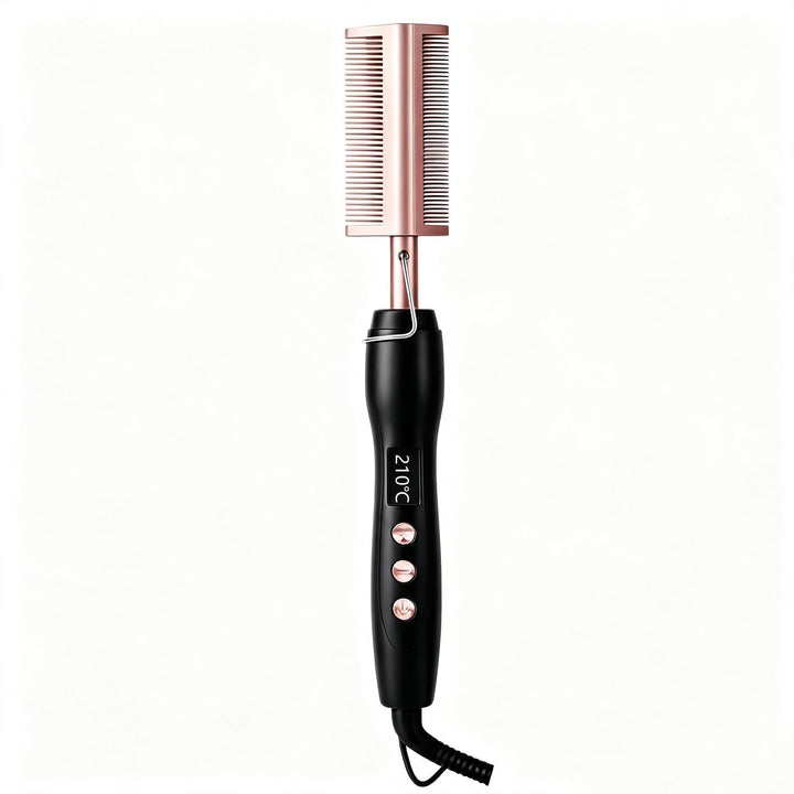 Glättbürste Kamm, Hot Comb Elektrischer Heisskamm für Afro Haare&amp;Perücken