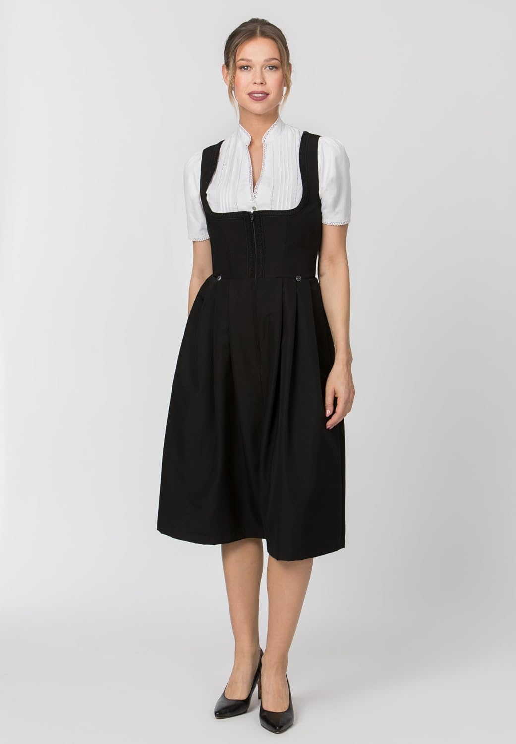 Stockerpoint Damen Dirndl Zita Kleid für besondere Anlässe schwarz, 54 40 Schwarz, 40 Schwarz