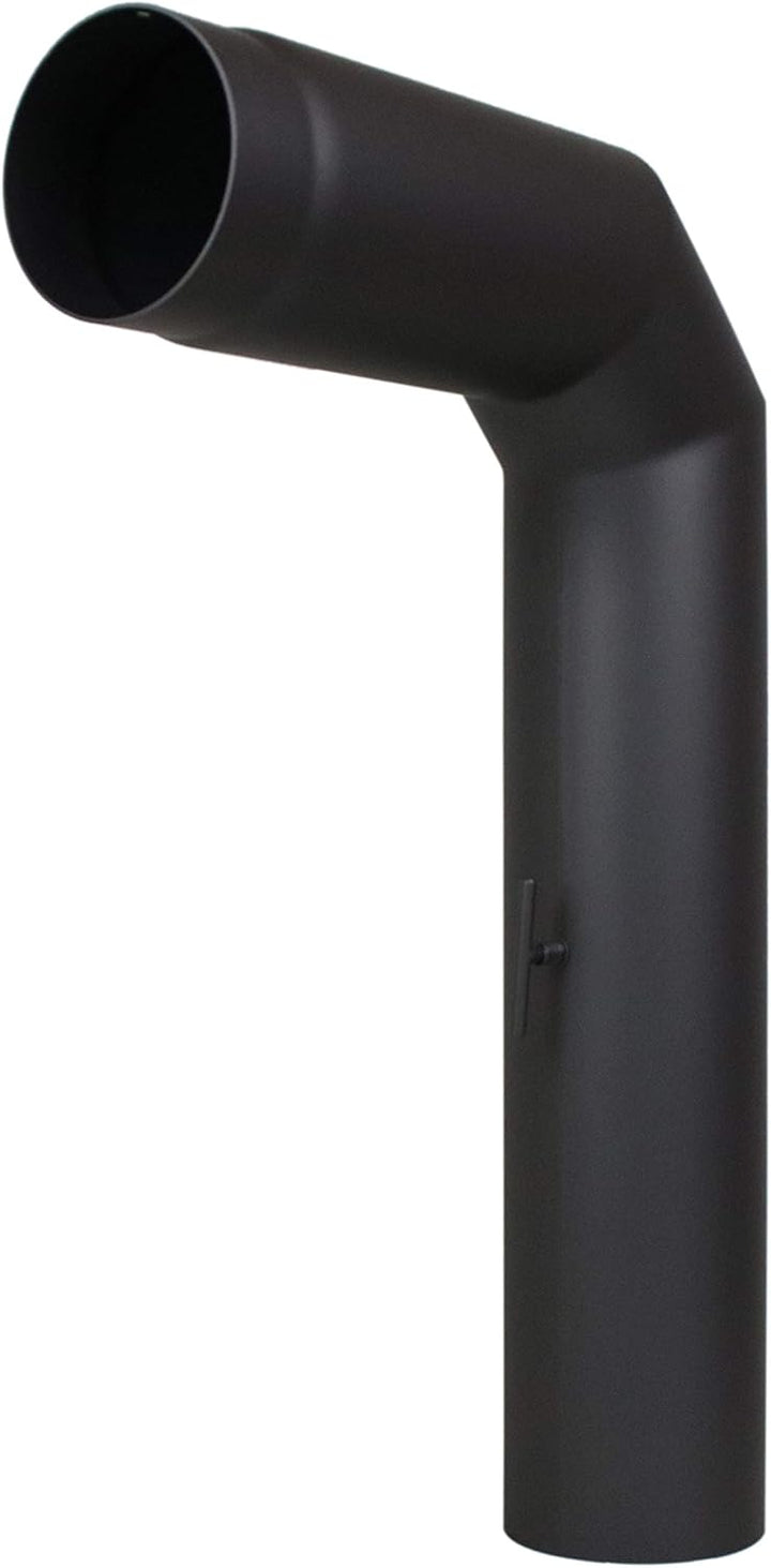 Ofenrohr-Set 2x abgewinkelt, im Durchmesser DN 130 mm, Farbe: gussgrau - weitere Rohre aus unserem S