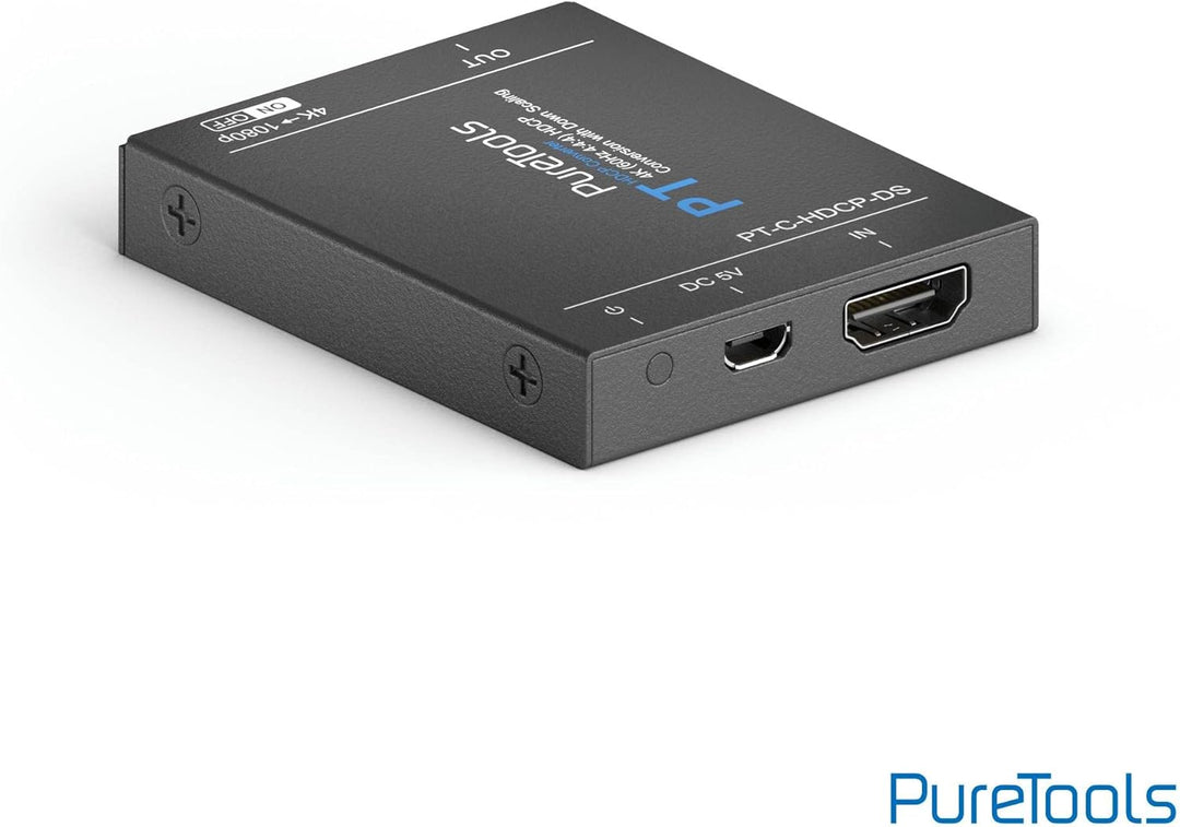 PureTools HDCP-Konverter mit Down-Scaling, HDCP 2.3 auf HDCP 1.4, 4K Skalierung auf 1080p, 4K(60Hz 4