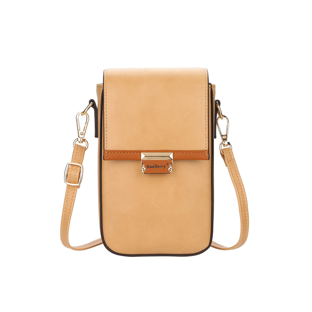 PORRASSO Handy Umhängetasche Damen Mode Handytasche Mädchen Schultertasche PU Geldbörse Crossbody Ba