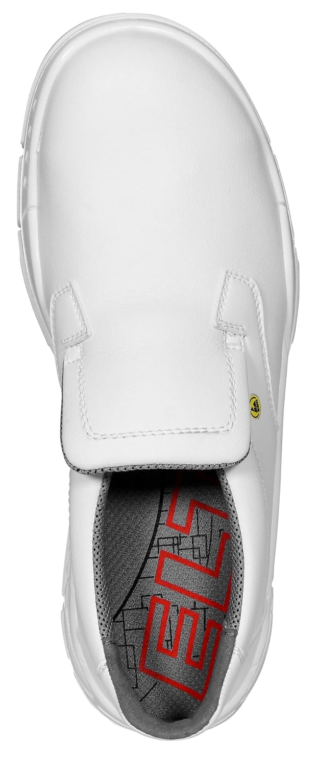 ELTEN Sicherheitsschuhe WHITE SLIPPER Low ESD S2, Herren, leicht, weiss, Stahlkappe - Grösse 40 40 E