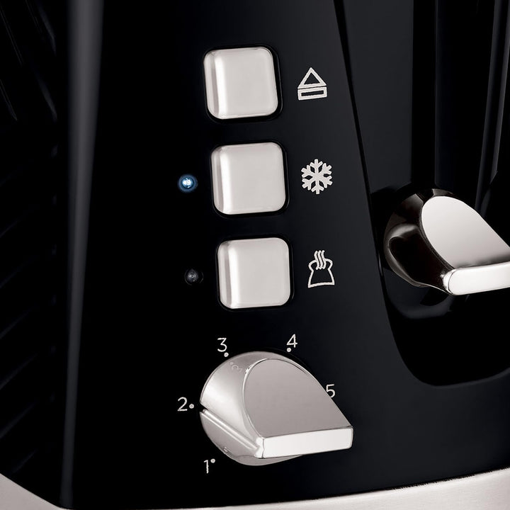 Russell Hobbs 26394 Strukturierter 2-Scheiben-Toaster im 3D-Touch-Design mit Einfrier-, Annullierung