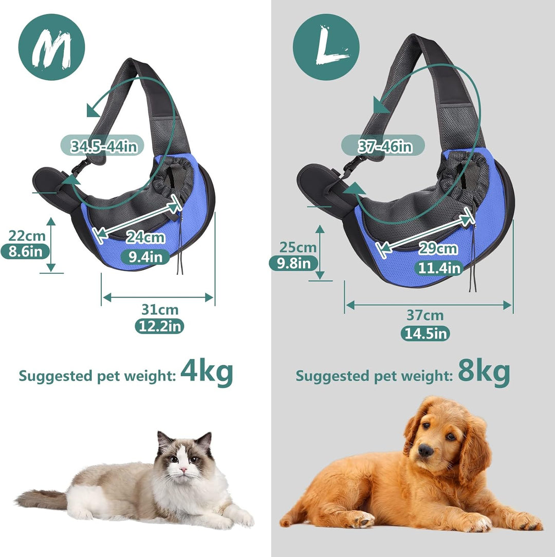 PETCUTE Hundetragetasche Hundetasche Transporttasche für Katzen Single-Schulter Kleine Hunde Trageta