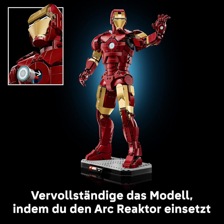 LEGO | Marvel Iron Man Mark 3 Sammleredition - Avengers Bauset für Erwachsene - Modellbau mit Minifi