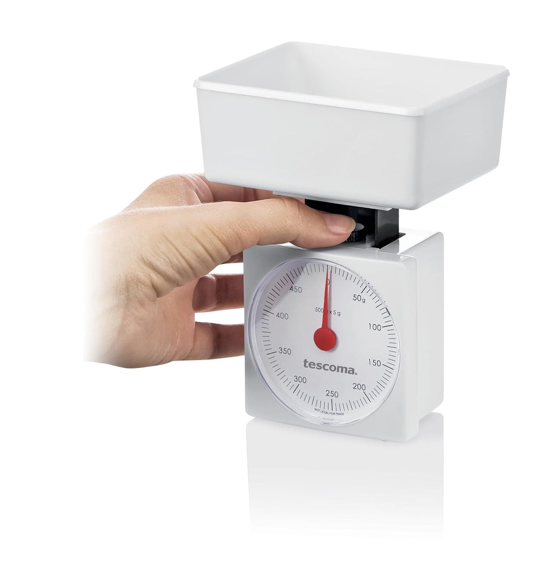 Tescoma T634520 Accura Küchenwaage 0,5 kg, Weiss 500g, 500g