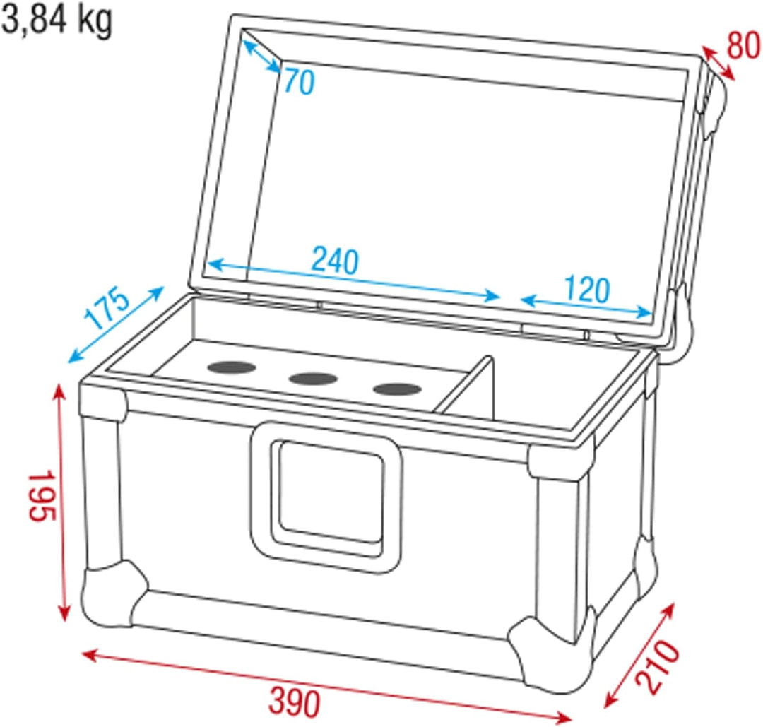 DAP AUDIO Flightcase Für 6 Mikrofone
