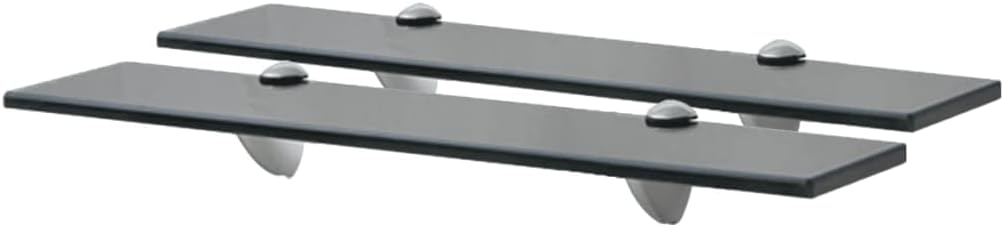 WIFESE 2 Stück Schwebende Regale 50x10x0,8 cm Ablagen Bad Regal Regal Glas Schwebend für Wohnzimmer