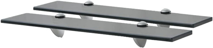 WIFESE 2 Stück Schwebende Regale 50x10x0,8 cm Ablagen Bad Regal Regal Glas Schwebend für Wohnzimmer