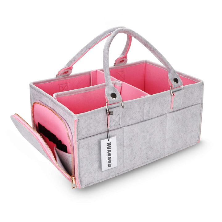 Baby-Wickeltasche, Organizer für Mädchen und Jungen, grosser Aufbewahrungskorb, tragbare Halterung,
