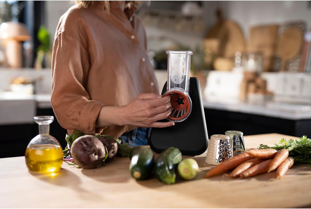Tefal MB77EN Eco Respect Reibe | 200-W-Motor | 3 verschiedene Kegel-Aufsätze | Eco-Design | 9% recyc