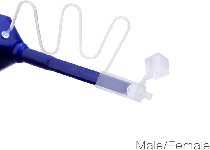 KELUSHI Glasfaserreinigungsstift für LC/MU-Stecker, Aktivierung durch einfaches Drücken, Blau
